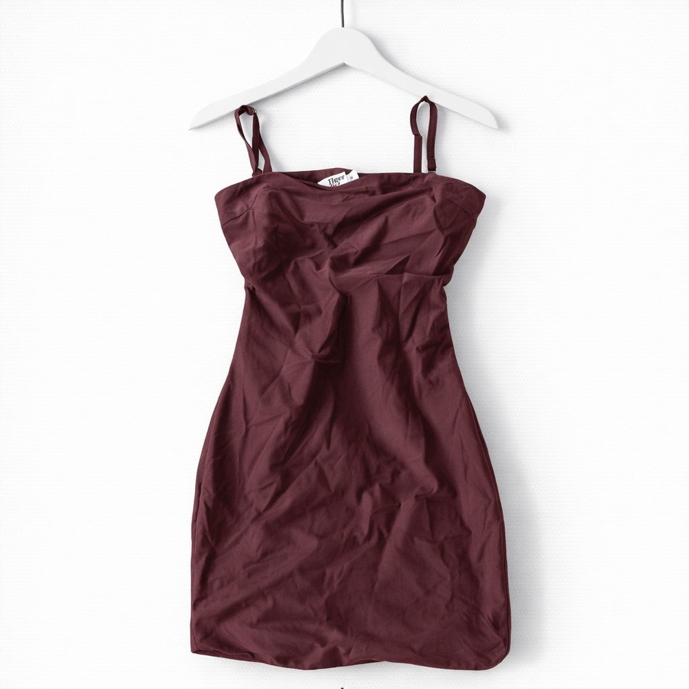 Tiger Mist Burgundy Mini Dress